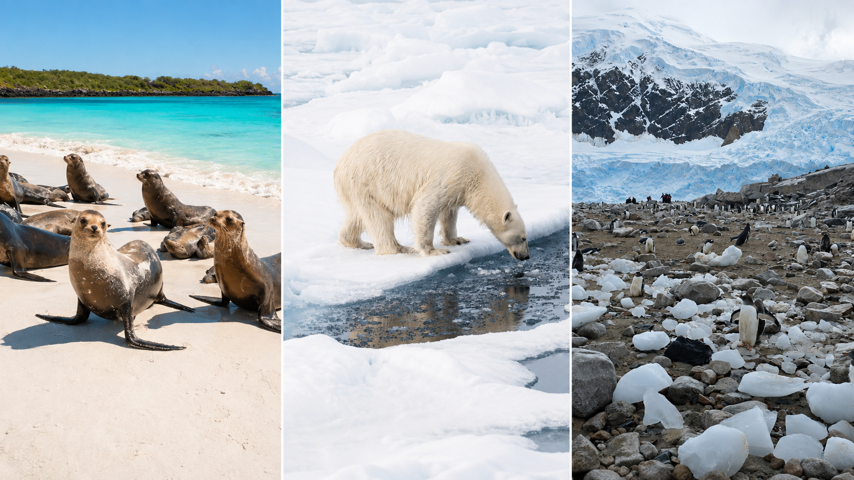 Expedition experiences in Svalbard, Antarctica, and the Galapagos Islands